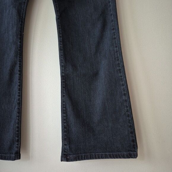 Levis 515 VTG Y2K Black Distressed Mid Rise Bootcut Jeans Womens 14M Inseam 31 - Picture 3 of 8